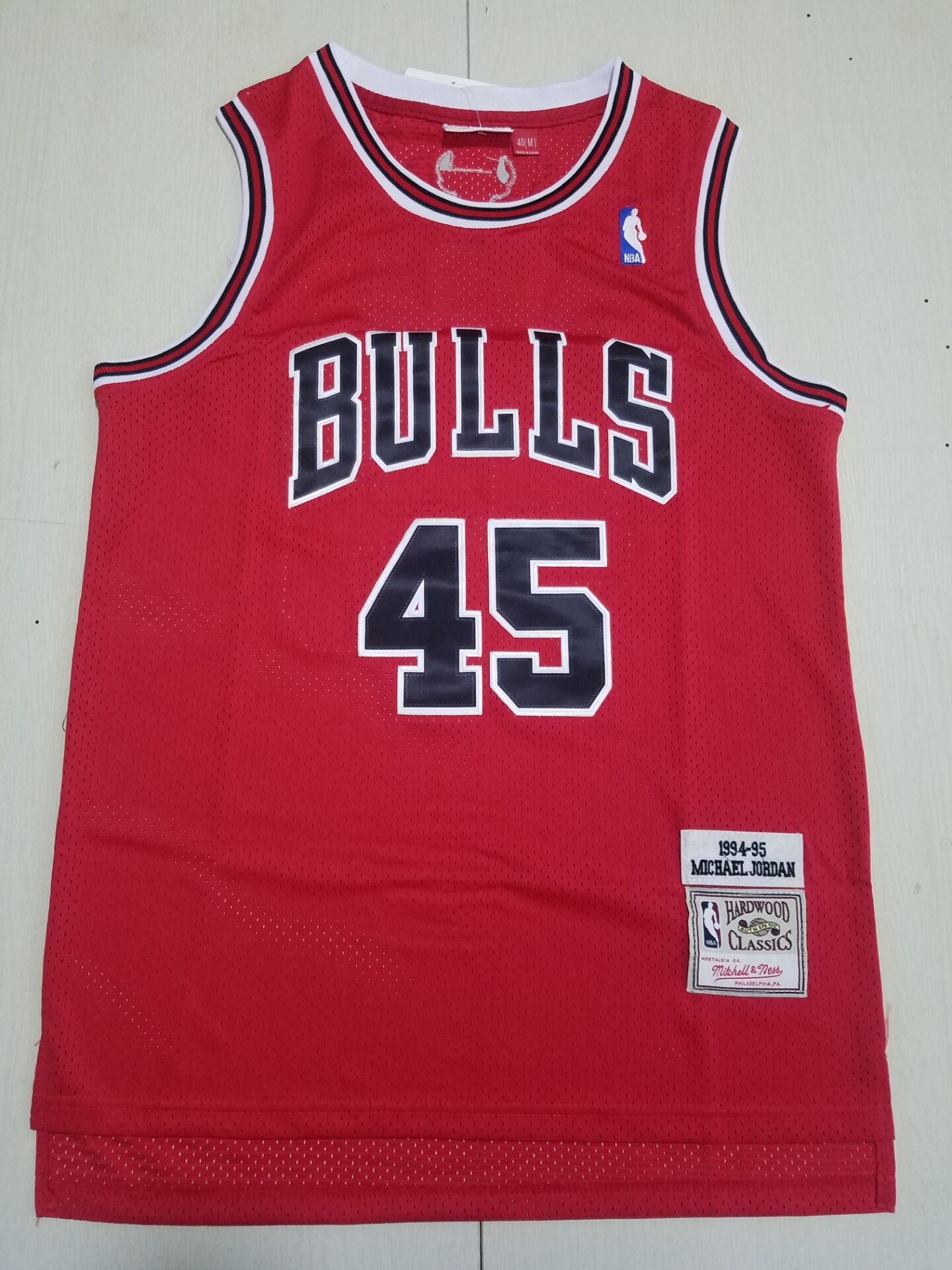 Men Chicago Bulls 45 Jordan Red Throwback 2022 NBA Jersey